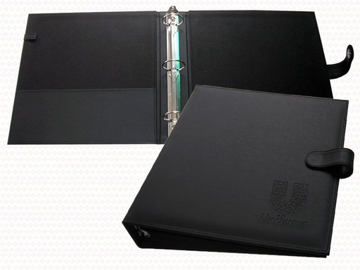 CARPETA ELEGANCE CARTA "HERRAJE DE ARGOLLAS Y CINTURON CON IMAN"  